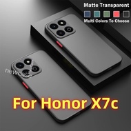Phone Casing For Honor X7C 4G 5G 2024 HonorX7C X7 C Case Shockproof Bumper Translucent Camera Protec