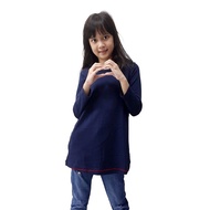 AQEELA Kids Muslimah T-Shirt-Navy ak314a (Size 4-5 years)