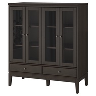 IDANÄS Cabinet with bi-folded glass doors 121x50x135 cm
