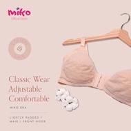 Miko Bra C55319 - Cotton Lace/Lightly Padded/ Maxi/ Front Hook