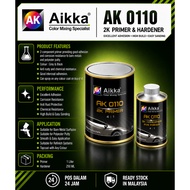 Aikka AK 0110 2K PRIMER & HARDENER 4:1 (2 in 1 Set) Clearcoat & Hardener 1L/250ml