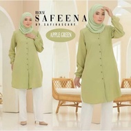 BLOUSE SAFEENA PREMIUM CEY IRONLESS  ZIPPER |WUDHU NURSING FRIENDLY BY AL AQSA EXCLUSIVE