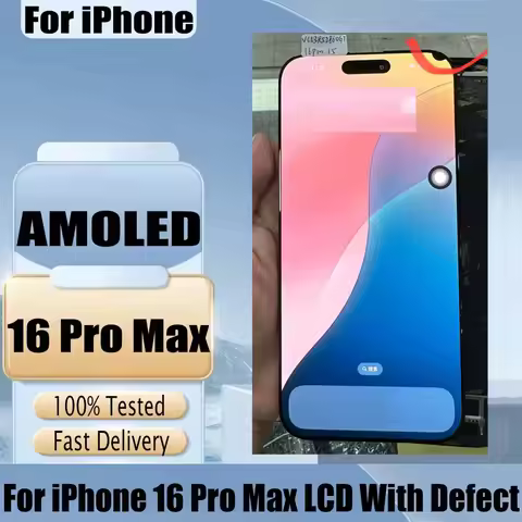 With Defect For iPhone 16 Pro Max LCD A3296 A3084 A3295 A3297 Display Touch Screen Digitizer Assembl