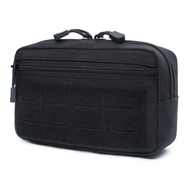 Tactical Molle Horizontal Admin Pouch Multi-Purpose Laser-Cut EDC Tool Pouch Bag