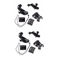 2X Action Camera Accessories Set for Hero 5 3 4 4K SJ4000 Chest Strap Base Mount Go Pro Kits
