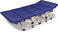 Folding single Bed with Mattress,Foldable Lounge chair, folding garden chair,Loungers,metal structure 1200D oxford cloth,PE Bed foot,Load up to 200 kg 190x75x36cm hopeful