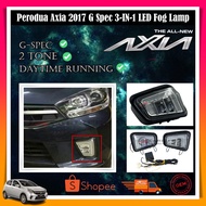 PERODUA AXIA 2017 G-SPEC LED DAYTIME RUNNING FOG LAMP