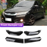 LANTOP For Honda City 2010-2022 Car Front Bumper Chin Lip Spoilers Body Kits Splitter Skirt Diffuser