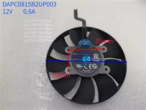 DAPC0815B2UP003 NEW FAN FOR NVIDIA public version NVIDIA GeForce RTX 3080, RTX 3080Ti FE Fan radiato