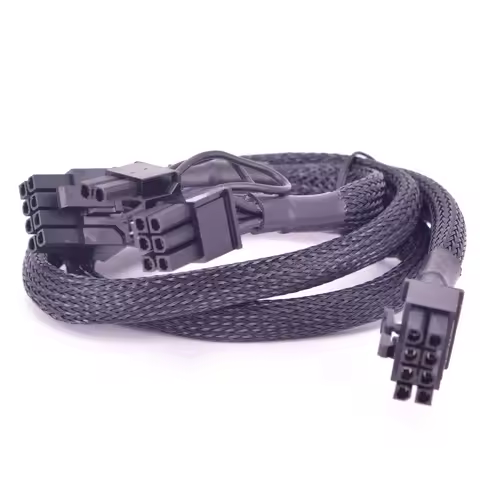 For Corsair 8pin PCIe Power Supply Cable To Dual 6+2Pin Type 3 Cable GPU 8 Pin 1 to 2 Spliter For Co
