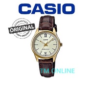 jam tangan lelaki jam tangan wanita (ORIGINAL+1YR WARRANTY) LTP-V005GL-9B CASIO LADIES CASUAL WATCH NEW DESIGN