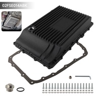 Cast Aluminum Oil Pan 10R80 Heavy Duty Black/Silver Transmission For 2017-2026 Ford F-150 5.0L 3.5L 