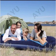 BESTWAY 67002 DOUBLE AIR MATTRESS biru + BESTWAY TUBE PUMP gjah