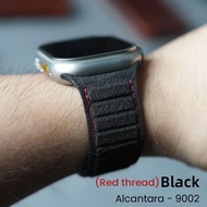 🚀ราคาไม่แพงมากที่สุด🚀สาย ALCANTARA แม่เหล็กสำหรับนาฬิกา Apple Ultra 2สาย49มม. 46มม. 45มม. 44มม. หนัง