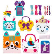 8 Pcs Kids Sewing Kit DIY First Felt Sewing Kit Educational Beginner Sewing Kit for Kids Creative Fe