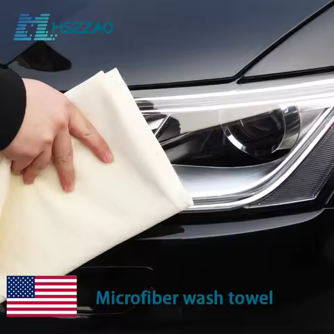 Natural Chamois Car Care Cleaning Cloth Genuine Sheepskin Wash Rag Suede Ultra Absorbent Quick Dry T