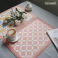 TROMSO西班牙經典花磚皮革餐桌墊兩入組 M06