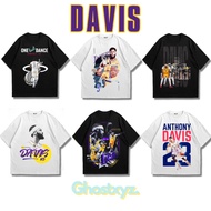Ghostxyz T-Shirt Anthony Davis Black White Oversize Vintage Tee Baju Kaos