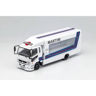GCD 1/64 MITSUBISHI FUSO FIGHTER MK2 OUTRIGGERS RAISED TRUCK MARTINI LIVERY