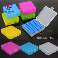 LANHUHU 18650 Battery Box, Plastic 4 AA AA Battery ,  Coloful Anti-slip Battery Holder Storage 18350