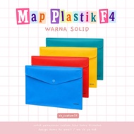 F4 solid Color Thicker Plastic Folder FOLIO SIZE/ Button Folder (INSTANTS AVAILABLE)