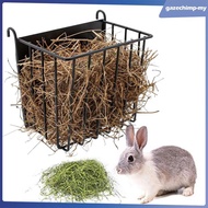 [GazechimpMY] Rabbit Hay Feeder, Metal Grass Dispenser for Small Animals, Stand for Squirrels, Hedge