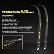 NIKA N3 PRO H25 66/68/70inch ILF Recurve Bow Limbs Progress Series Newest 100% Carbon Fiber Draw Wei