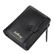 BAELLERRY D9153 DOMPET UANG LIPAT TEBAL DENGAN SLETING KULIT SINTETIS LEMBUT
