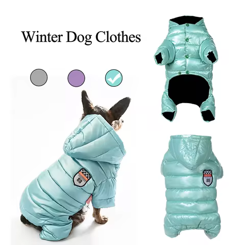 Winter Warm Dog Clothes For Small Medium Dogs Cats Windproof And Waterproof Puppy Jacket Yorkshire S