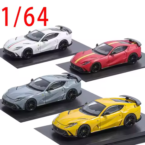 SH Diecast 1/64 Scale Ferrari 812 Novitec Modified Sports Car Model Alloy Ferrari 812 Novitec Play V