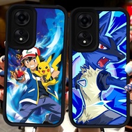 Black Casing for OPPO A60 A98 A38 A78 A17K A18 A17 A58 5G H100 Pokemon