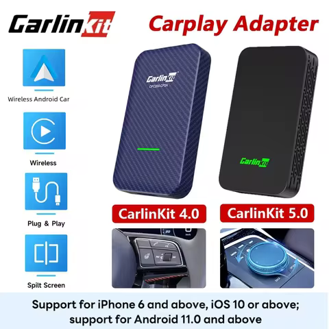 Carlinkit CPC200-2air Wired Carplay Module Car Navigation Box Plug Play Wireless Adapter Steering Wh