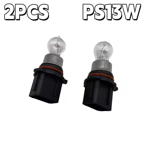 2Pcs 12V Warm White P13W PG18.5D-1 Halogen Lamp Daytime Running Lights DRL For Audi A4 B8 Skoda Yeti