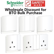 Schneider Electric AvatarOn White and Anti Bacterial switch and socket