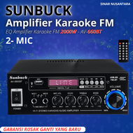 SN SUNBUCK Amplifier AV-326BT Bluetooth EQ 2000W Audio Home Theater FM Radio MAX POWER 2000 WATT