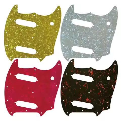 Pleroo Custom Parts Replacement - For US Fender American Performer Mustang Guitar Pickguard Multicol