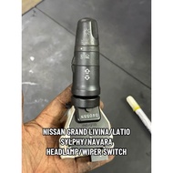 HEADLAMP WIPER SWITCH NISSAN GRAND LIVINA /LATIO/SYLPHY/NAVARA ( USED )