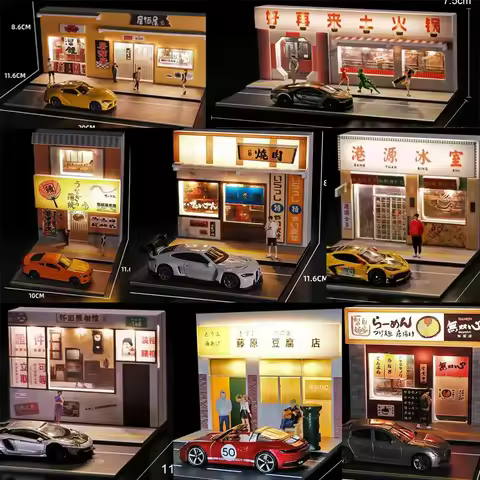 Collector 1/64 Small Scale Scene Architectural Model Photography Urban Landscape Convenience Store M