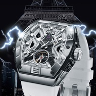 Bugatti Watch Men's Double-Sided Hollow Tower Series Fashion Luminous Automatic Mechanical Watch