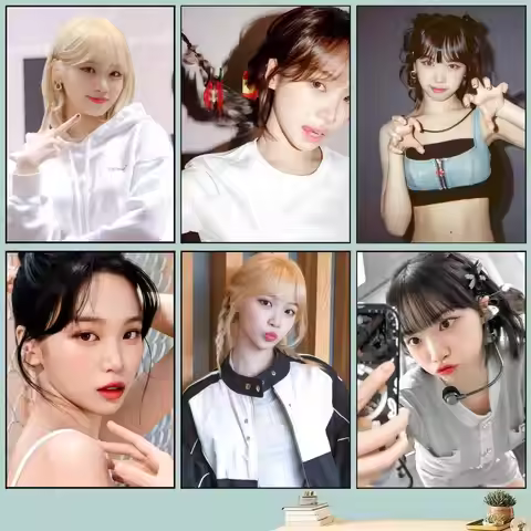 1pc Singer Idol C-Chaewon Poster Self-adhesive Art Waterproof Paper Sticker Coffee House Bar Room Wa