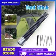 【Local delivery】1Pair Tent Stick Outdoor Camping Stick Tent Accessory Replacement Tent Pole Camping Tent Bars Rubber/Stick/Tent Pegs/Tent Nails/Tent Bag /Set Stick Tent