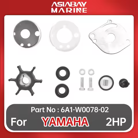 6A1-W0078-02 Water Pump Impeller Repair Kit For Yamaha Outboard 2hp Ship Marine Boat Engine Part 646