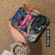 Graffiti Black Cat Suitable for Apple 17promax Phone Case New iPhone16 Set ipone15 Cartoon 14/13pro1