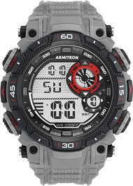 Armitron Sport Mens Digital Chronograph Resin Strap Watch 40/8397 Grey