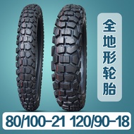 [Hot Sale Tire] MX6 CQR Off-Road Motorcycle Tire Front 80/100-21 Rear 120/90-18 Turtle Back Road Tir