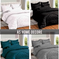 comforter toto cadar hotel king 7in1 Queen 7in1 single 4in1 comforter cadar viral cadar kosong plain