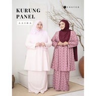 Cosyco Aaira Baju Kurung Kain Lipat Batik Korean crepe Flowy Plussize