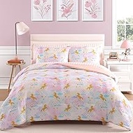Wink Deer Full Size Comforter Sets with Sheets for Girls-7 Pieces Full Size Bedding Sets with Pink C