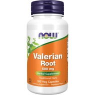 NOW Supplement, Valerian Root (Valerian) 500mg, Herbal Supplement, 100 Vegetarian Capsules