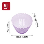 WLCMe! Keranjang Plastik Buah Baskom Serbaguna Mangkok OVAL KECIL 23cm 16.8cm - PURPLE Ungu